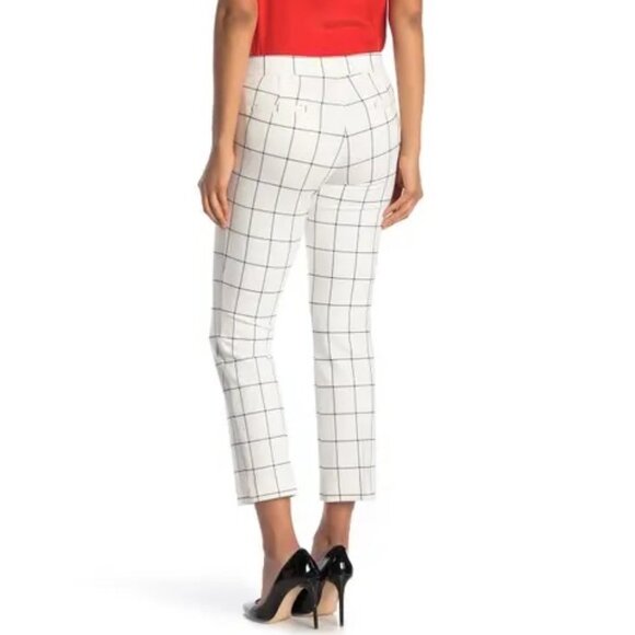 Amanda & Chelsea Windowpane Ponte Trousers PLUS - Picture 2 of 12